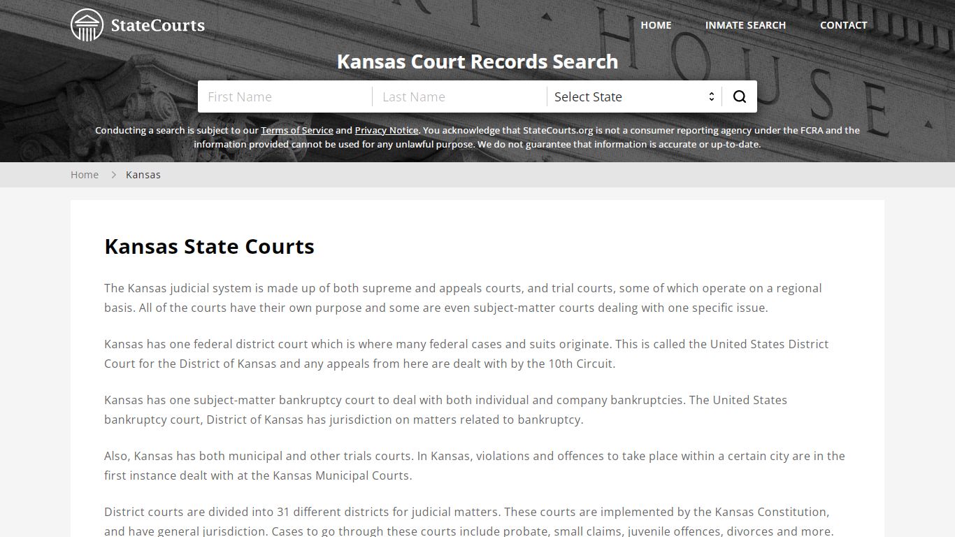 Kansas Court Records - KS State Courts